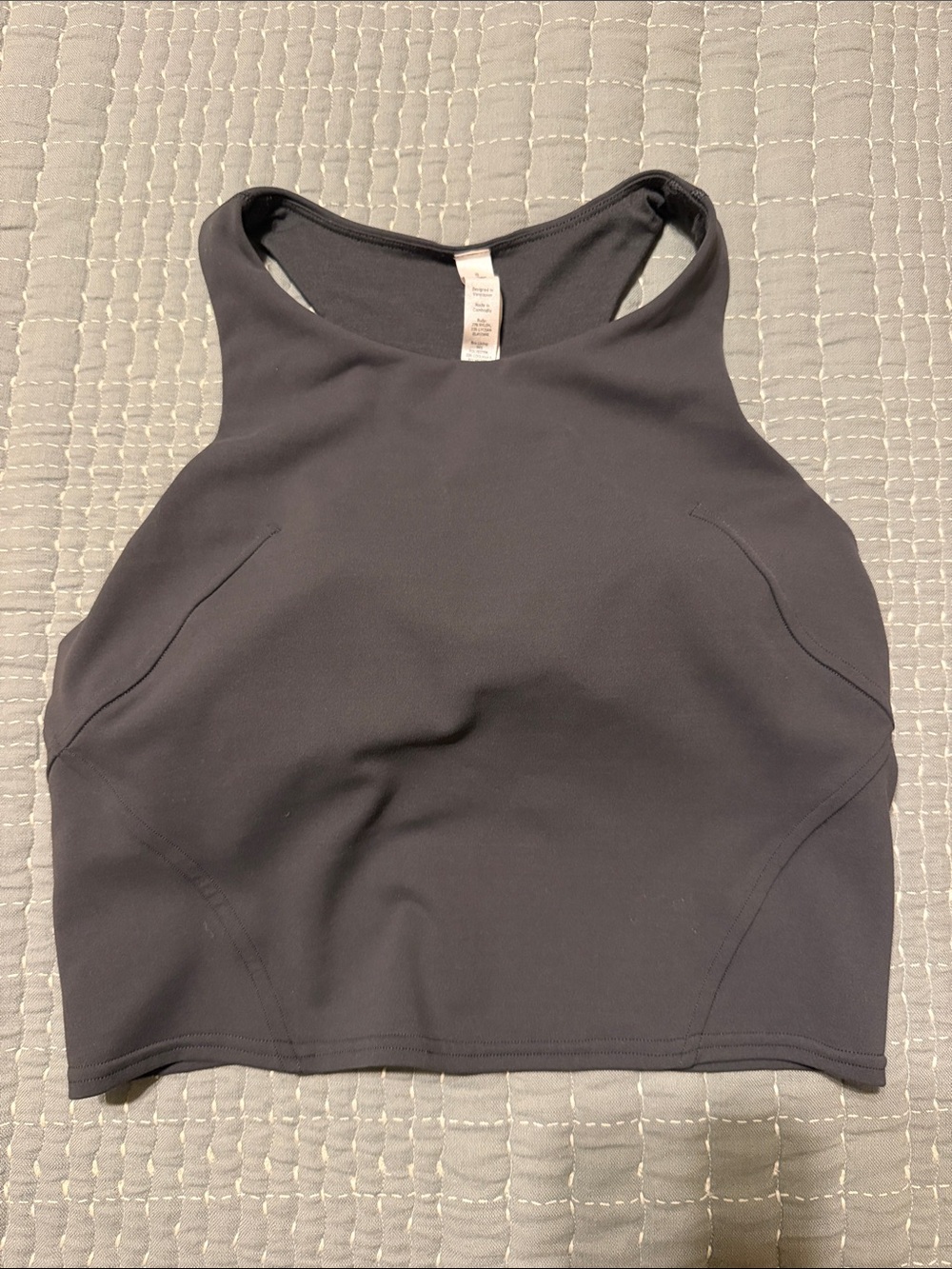 lululemon athletica Dark Gray Racerback Crop Tank